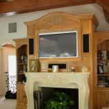 West LA Bedroom Fireplace Entertainment Center