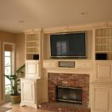Manhattan Beach Plasma over fireplace